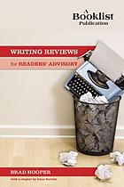 Writing reviews for readers' advisory