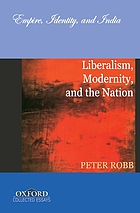 Liberalism, modernity, and the nation