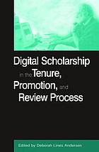 Digital scholarship in the Tenure, Promotion, and Review Process cover