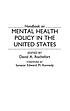 Handbook on mental health policy in the United... por David A Rochefort