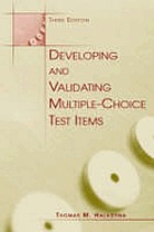 Developing and validating multiple-choice test items