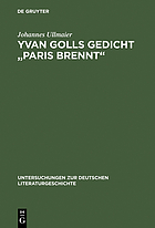 Yvan Golls Gedicht 