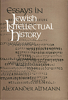 Essays in Jewish intellectual history