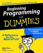 Beginning programming for dummies