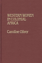 Western women in colonial Africa