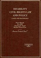 Disability, civil rights law, and policy : cases and materials