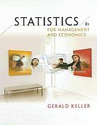 Statistics for management and economics