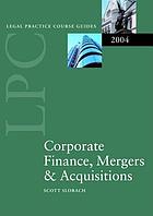 Corporate finance, mergers & acquisitions