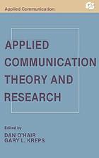 Applied communication theory and research