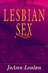 Lesbian sex by JoAnn Loulan