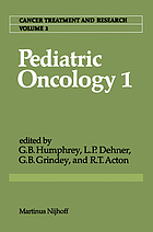 Pediatric oncology 1 : with a special section on rare primitive neuroectodermal tumors