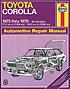 Toyota Corolla owners workshop manual por John Harold Haynes