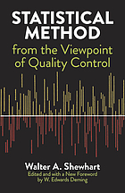 Statistical method from the viewpoint of quality control