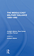 The Middle East Military Balance 1989-1990 by Joseph Alpher