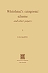 Whitehead's categoreal scheme and other papers