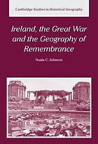 Ireland, the Great War, and the geography of remembrance