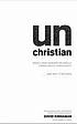 Unchristian : what a new generation really thinks about Christianity-- and why it matters