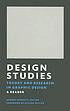 Design studies : theory and research in graphic design