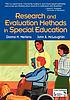 Research and evaluation methods in special education by Donna M Mertens