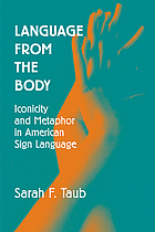 Language from the body : iconicity and metaphor in American Sign Language
