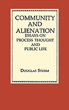 Community and alienation : essays on process thought and public life