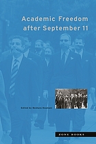 Academic freedom after September 11