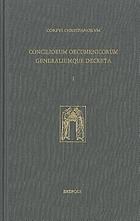The oecumenical councils : from Nicaea I to Nicaea II (325 - 787)