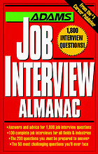 The Adams job interview almanac.