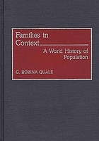 Families in context : a world history of population