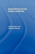 Negotiating family responsibilities