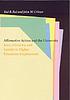 Affirmative action and the university : race, ethnicity, and gender in higher education employment
