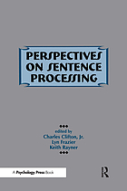 Perspectives on sentence processing