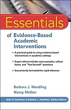Essentials of evidence-based academic interventions