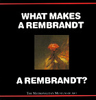 What makes a Rembrandt a Rembrandt?