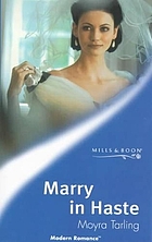 Marry in haste