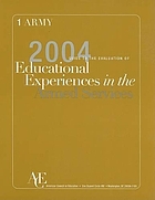 The 2004 guide to the evaluation of educational experiences in the armed services. Vol. 1, Army.