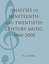 Analyses of nineteenth- and twentieth-century... by  D  J Hoek 