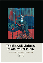 The Blackwell dictionary of Western philosophy