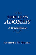 Shelley's Adonais : a critical edition