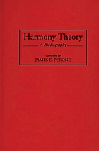 Harmony theory : a bibliography