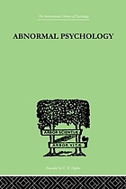 Abnormal psychology