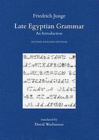 Late Egyptian grammar : an introduction