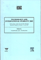 Technology and international stability