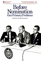 Before nomination : our primary problem : a conference