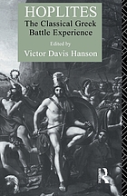 Hoplites: The Classical Greek Battle Experience cover image