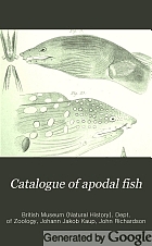 Catalogue of apodal fish, in the collection of the British museum.