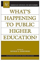 What's happening to public higher education?