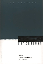 Cross-cultural topics in psychology