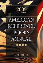 American reference books annual 2009