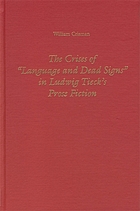 The crises of "Language and dead signs" in Ludwig Tieck's prose fiction